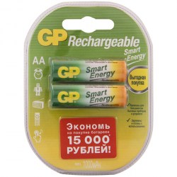 Аккумулятор GP R6 1000mAh GP100AAHCSV-2CR2 BL2 Р324204
