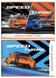 Альбом 12л. Schoolformat АЛ12-ТРС ТУРБО СКОРОСТЬ 100г/м скрепка 238860