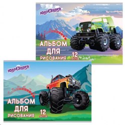 Альбом 12л. Юнландия 105041 "Монстр-трак" 2 вида 
