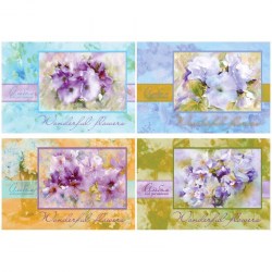 Альбом 20л. БиДжи 4089 "Нежные букеты" на склейке, ассорти 