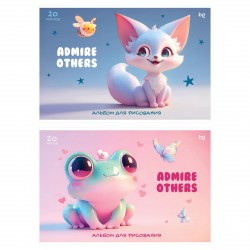 Альбом 20л. БиДжи АР4скл20 62613 "Восхищайтесь другими" 120г/м2, клеевое скрепление, ассорти 372421