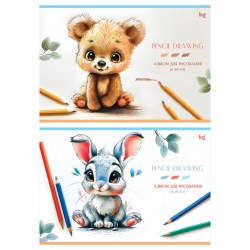 Альбом 20л. БиДжи АР4скл20 62614 "Милашки" 120г/м2, клеевое скрепление, ассорти 372422