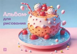 Альбом 24л. Lamark 90616 "Клубничный коктейль" уф-лак, блестки, на склейке