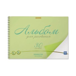 Альбом 30л. ErichKrause 58599 "Neon зеленый" пластиковая обложка, на спирали