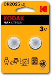 Батарейка KODAK CR2025 2BL MAX Lithium 