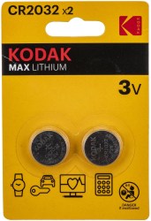Батарейка KODAK CR2032  2BL MAX Lithium 
