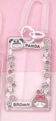 Бейдж Алеф 128P-144 ""Panda girl"" вертикальный на пружинке