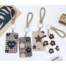 Бейдж deVENTE 8093416 110*70мм "Beige Badge" вертикальеный с петлей, ассорти