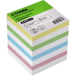Блок 8*8*8см Стамм БЗ-888200 цветной "Стандарт" сменный 331296