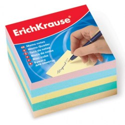 Блок 9*9*5см ErichKrause 5139 сменный цветной