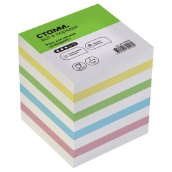 Блок 9*9*9см Стамм БЗ-999200 цветной "Стандарт" сменный 331325