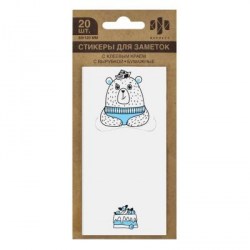 Блок для записей Феникс 59979 "Медведь" 20л. 60х120мм