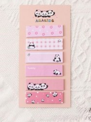 Блок липкий 6шт Алеф 132-0255 "Panda life" pink