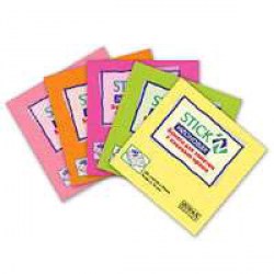 Блок липкий 76*76мм Hopax 21133/21164-21167/21209 100л. неон ассорти 822628