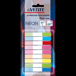 Блок липкий 9*6*45 deVENTE 2011600 "Neon" 9*10л. "Z"-сложение пласт.