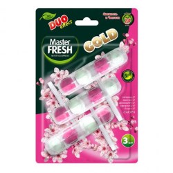 Блок туалетный подвесной Master FRESH 703156 "Сакура" 3*50гр, 5в1