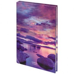 Блокнот 128л А4 Staff 114407 "Безмятежность" клетка твердая обложка