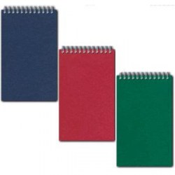 Блокнот 130*200мм 50л. Полином 11с12/106348 темно-зеленый, металл гребень 