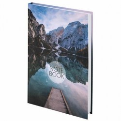 Блокнот А4 128л. Staff 111595 "Путешествие" клетка, твердый переплет 215х295мм