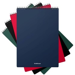 Блокнот А4  60л. ErichKrause 49676 "Classic" клетка, пластиковая обложка, ассорти, на спирали