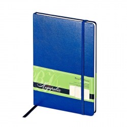 Блокнот А5 100л. Альт 3-101/01 "Megapolis Journal" синий, на резинке, клетка