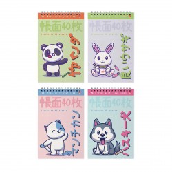 Блокнот А5  40л. Альт 3-40-729 "KAWAII ANIMALS" 4 вида