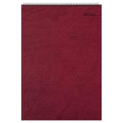 Блокнот А5  60л. Альт 61353 "OFFICE" бордовый на гребне 