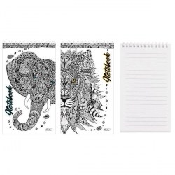 Блокнот А5 60л. Хатбер 60Б5А2гр "Doodle art" линия,на гребне, с жесткой подложкой