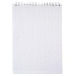 Блокнот А5  80л. Хатбер 80Б5В1гр_01631 "VELVET " белый, на гребне, пластик.обл. 081547