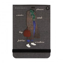 Блокнот А6 100л. BrunoVisconti 3-476/03 "Megapolis Art" Fashion" вертикальный, на резинке