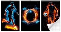 Блокнот А6  30л. Lamark 0234 "Крутой футбол" на скобе, ассорти