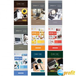 Блокнот А6  32л. ArtSpace Б6к32_23471 "Офис.Микс" на скрепке