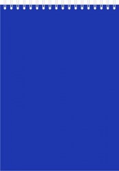 Блокнот А6  40л. Офис Лидер 03647 "Синий" на гребне