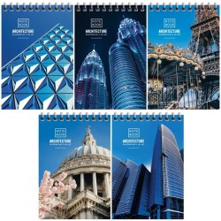 Блокнот А6  60л. ArtSpace Б6к60гр_25981"Путешествия. Architecture" на гребне 279969