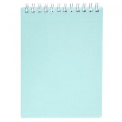 Блокнот А6  80л. Хатбер 80Б6В1гр_05323 "CANVAS" бирюза, на гребне, пластик.обл. 081533
