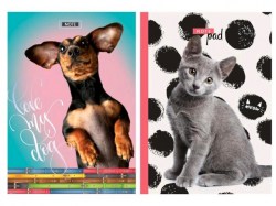Блокнот-бизнес А5  80л. БиДжи 6984 "Lovely pets" 205*145мм твердый переплет 