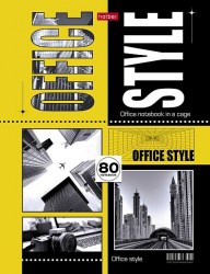 Блокнот-бизнес А5  80л. Хатбер 80ББ5В1_29922 "Office Style" клетка, 5цв. блок, интеграл. переплет 0