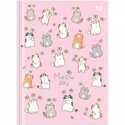 Блокнот-бизнес А6  80л. БиДжи ББ6т80_лг 62658 "Meow day" клетка, тв. переплет 7БЦ 372711 