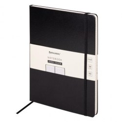 Блокнот В5  96л. Brauberg 113060 "Ultra" клетка, черный, балакрон 180х250мм