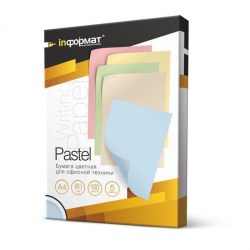 Бумага  А4 Mix пастель 80г/м2, 100л., 5 цветов inФормат CP4080C-100  063215