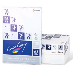 Бумага  д/полноцв.лазер.печати А3 Color Copy Coated Glossy 170г, 250л., CIE138, ISO102%, 69828