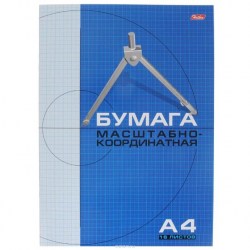 Бумага миллиметровая А4 Хатбер 16Бм4_02284/03411 16л. на скобе  