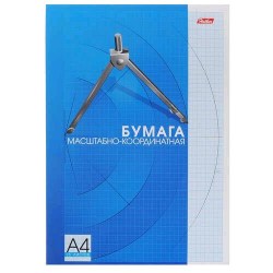 Бумага миллиметровая А4 Хатбер 25Бм4Вк_09324/09325 25л. отрывная склейка 