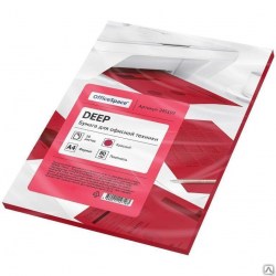 Бумага  OfficeSpace deep A4, 80г/м, 50л, КРАСНЫЙ 245199