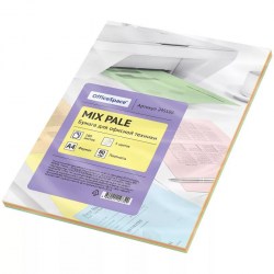 Бумага  OfficeSpace pale mix A4, 80г/м, 100л, 5цветов 245186