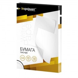Бумага писчая А4 100л., 80/м. inФормат ОР408096-100 046113