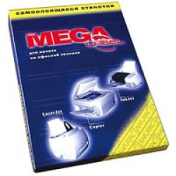 Бумага самокл. А4 100л 70г белая Комус/MEGA LABEL 73628