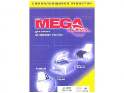 Бумага самокл. А4 100л 80г /65шт/ 38*21,2мм MEGA LABEL 73580