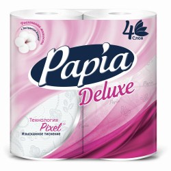 Бумага туалетная  Papia DELUXE Парадизо FIORI 4сл 4рул/уп 5053195
