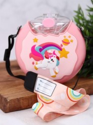 Бутылочка для воды Алеф TQ1008-02 "Сosmo unicorn» pink 380мл